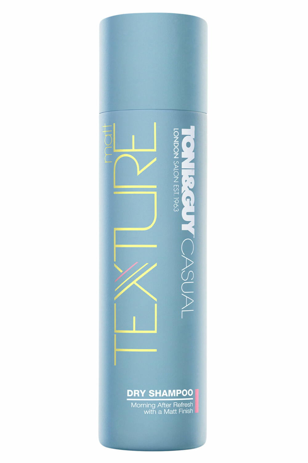 FRISK: Forbered deg på komplimenter for denne friske duften – og ikke minst får du hår med fleksibel struktur. Matt Texture Dry Shampoo, Toni & Guy, kr 145.  