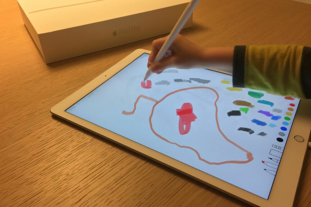 BARNEMAT: Barn som liker iPad vil digge iPad Pro. 