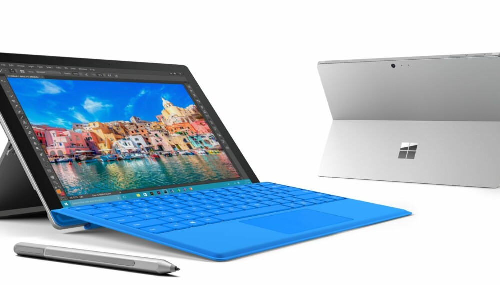FLEKSIBEL: Surface Pro 4 har arvet støtten fra forgjengeren - en løsning som fungerer bra. FLEKSIBEL: Surface Pro 4 har arvet støtten fra forgjengeren - en løsning som fungerer bra.