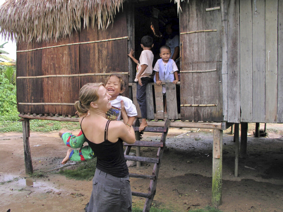 ENKLE FORHOLD: Anja er takknemlig for at hun fikk innpass hos chewongene i Malaysia.