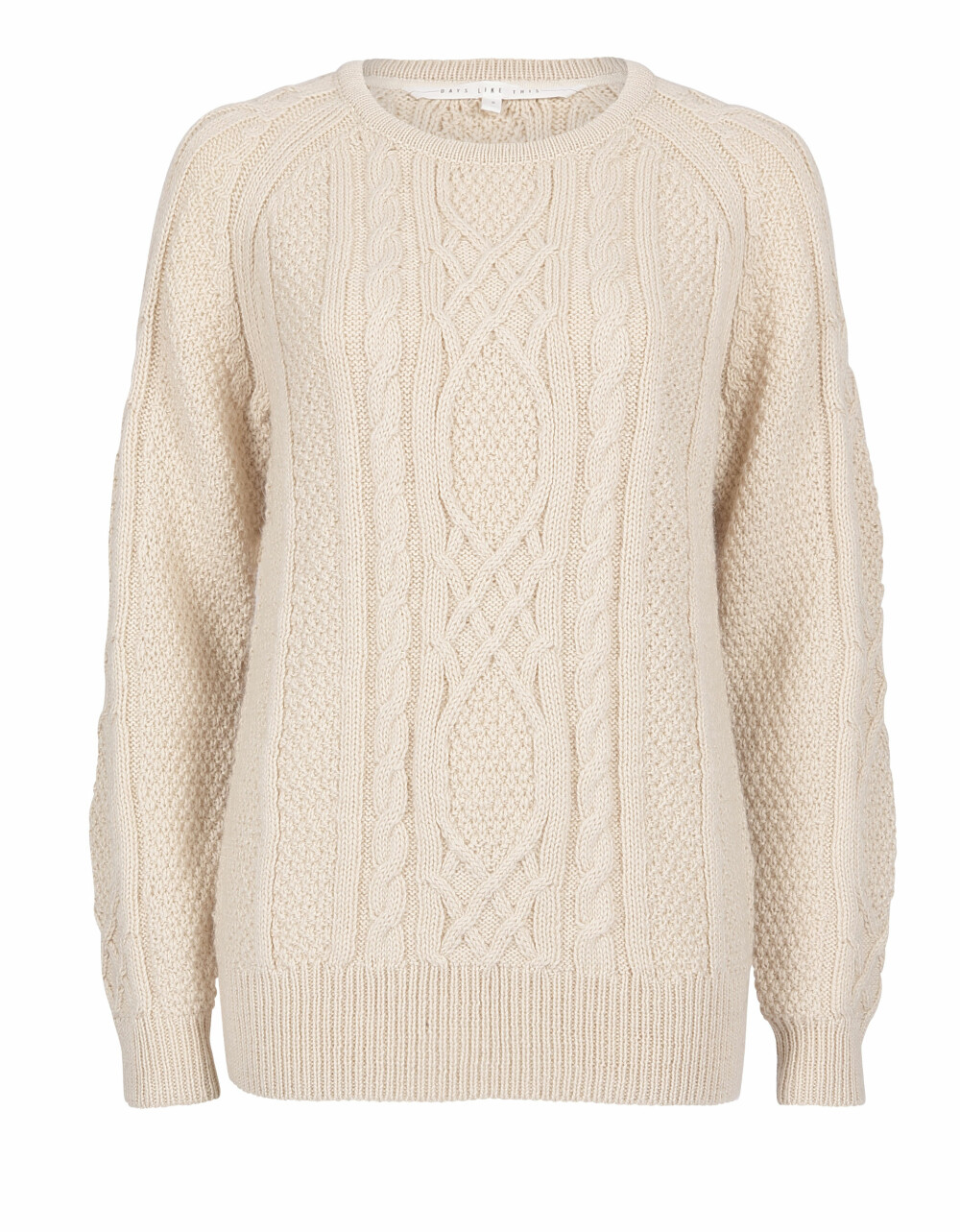 Genser med kabelstrikk fra Vivikes, kr 599. Genser med kabelstrikk fra Vivikes, kr 599.