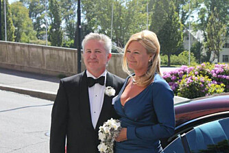 STORSLÅTT: Paret giftet seg i Haugesund sommeren 2010. De feiret tre dager til ende med 103 gjester. - Jeg kan slå fast at Mette, blir min siste kone, slår Didrik galgenhumoristisk fast.