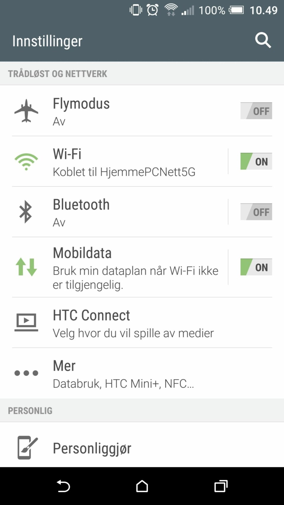 BRUK WI-FI: Husk at du kan spare mobildata ved å bruke wi-fi der det er tilgjengelig. Du kan også slå av mobildata i menyen til telefonen din, og dermed være sikker på at du bare bruker datatrafikk når du er tilkoblet wi-fi.