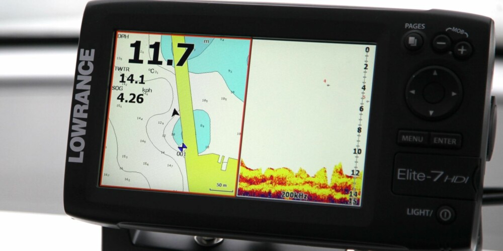 CHIRP: Lowrance Elite 5 og 7 CHIRP blir identiske på utsiden med dagens HDI-modeller. FOTO: Terje Haugen CHIRP: Lowrance Elite 5 og 7 CHIRP blir identiske på utsiden med dagens HDI-modeller. FOTO: Terje Haugen