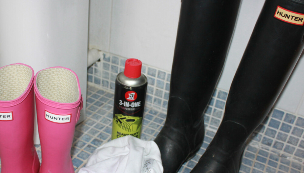DEKKVASK: Visste du at dekkvask kan brukes for å rengjøre Hunter - og andre - gummistøvler?