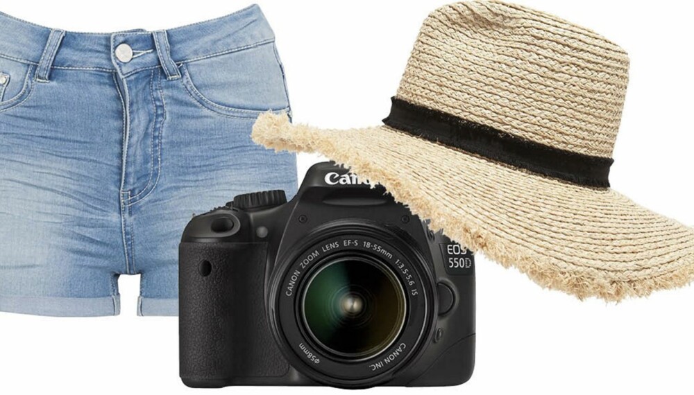 PAKKETIPS: Usikker på hva du skal ha med deg i kofferten? Da bør du sjekke ut disse superfine pakketipsene fra tre kule damer! Fra venstre: Olashorts fra Bik Bok, kr 299. Canon EOS 550 D, kr 6200. Stråhatt fra Zara, kr 199. PAKKETIPS: Usikker på hva du skal ha med deg i kofferten? Da bør du sjekke ut disse superfine pakketipsene fra tre kule damer! Fra venstre: Olashorts fra Bik Bok, kr 299. Canon EOS 550 D, kr 6200. Stråhatt fra Zara, kr 199.