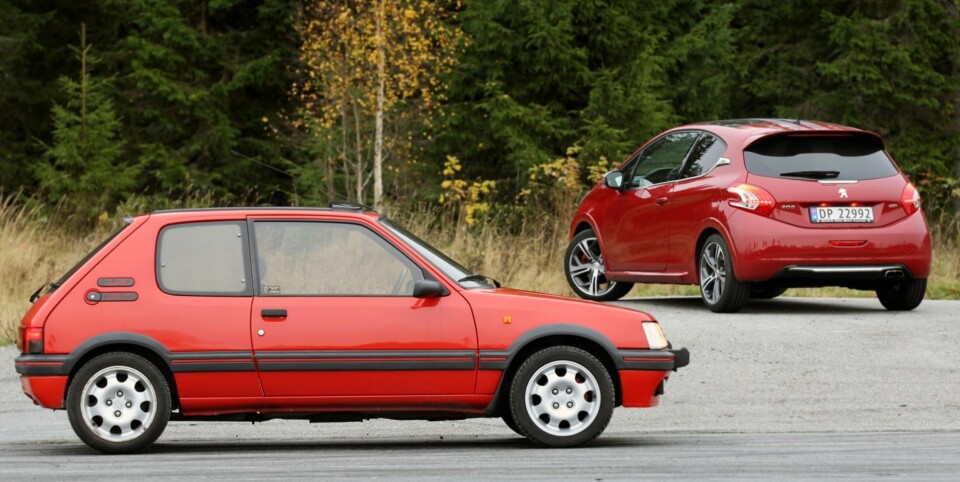 Peugeot 205 GTI vs. 208 GTI test 2013