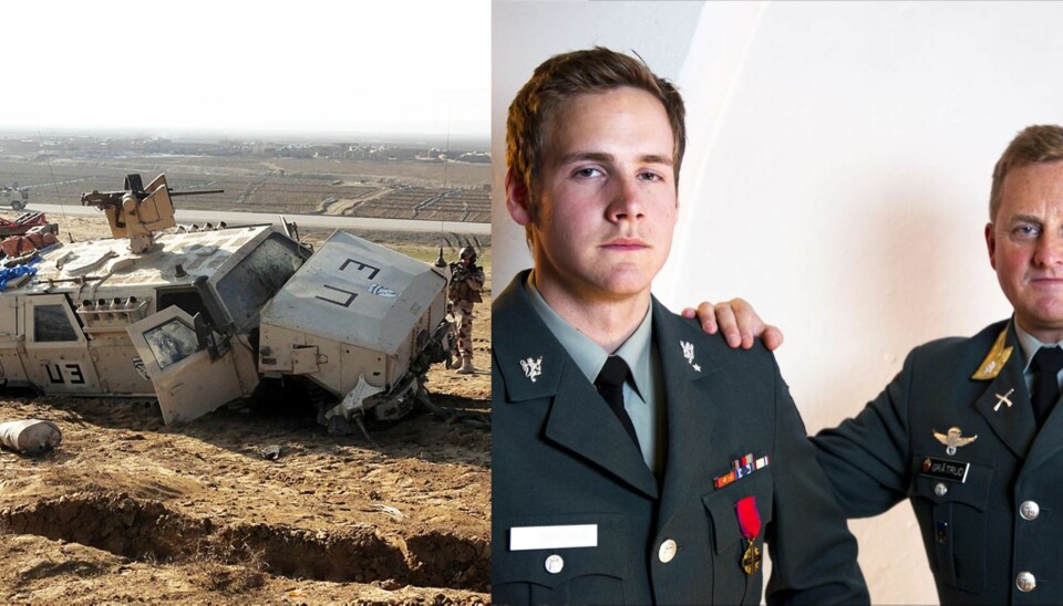 Far og sønn Gråtrud er begge dekorert for innsatsen i Afghanistan. Anders er tildelt Forsvarets me-dalje for sårede i strid, mens faren Torgeir ble tildelt St. Olavs medaljen med eikegrein for operasjonene han ledet som sjef for Forsvarets spesialkommando. Den hjemmelagde veibomben var så kraftig at panserkjøretøyet Anders Gråtrud kjørte, ble totalvrak.