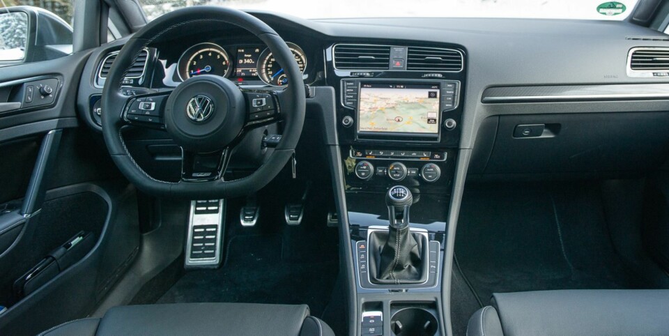 Innbydende og velkjent VW-interiør. FOTO: TopGear