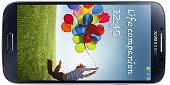 STOR: Samsung Galaxy S4 får en stor skjerm på 5 tommer, men den fysiske størrelsen er som på Galaxy S III.