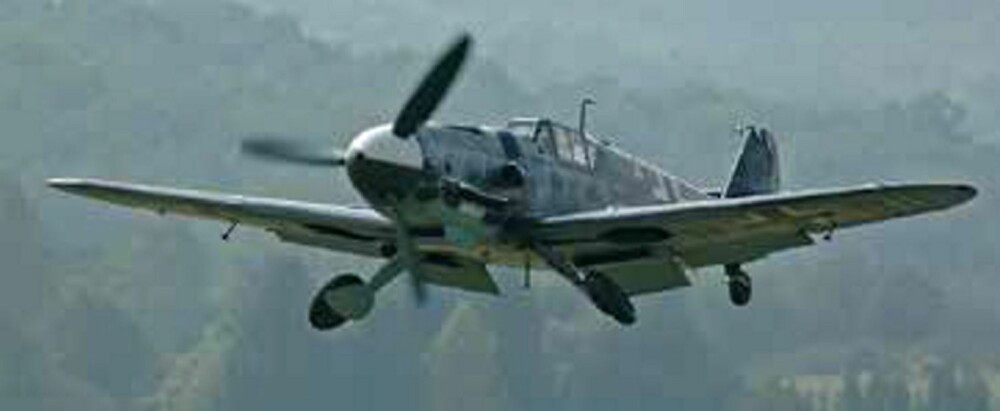 agerflyet til Ehrler var en Messerschmitt Bf 109, samme type som denne restaurerte utgaven.