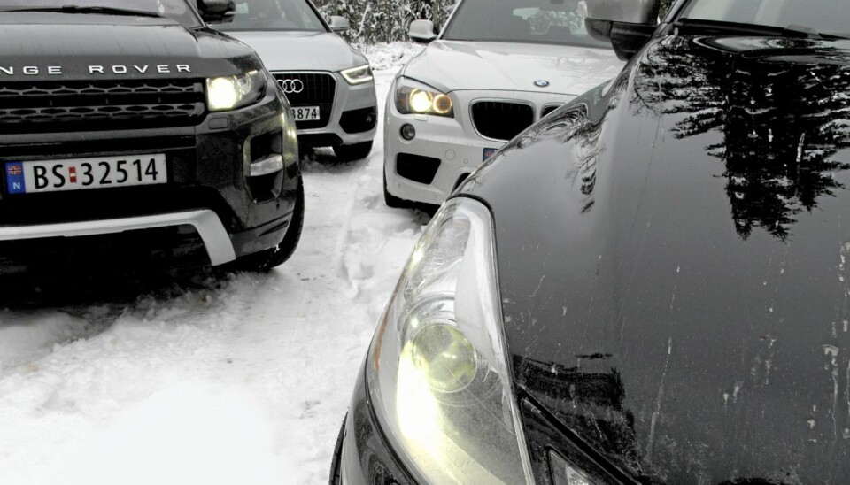 SUV STORTEST: Audi Q3 2,0 TDI Quattro, BMW X1 20d xDrive, Range Rover Evoque SD4 og Volvo XC60 D3 AWD