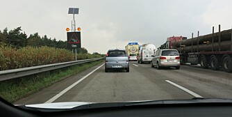 STAU: Kø på Autobahn. Det skjer ofte.