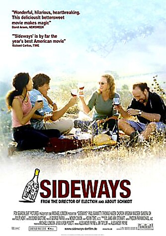 FILMFORSLAG: Filmen Sideways er en morsom introduksjon til  Napa-dalen, og en hyllest til områdets vinproduksjon.