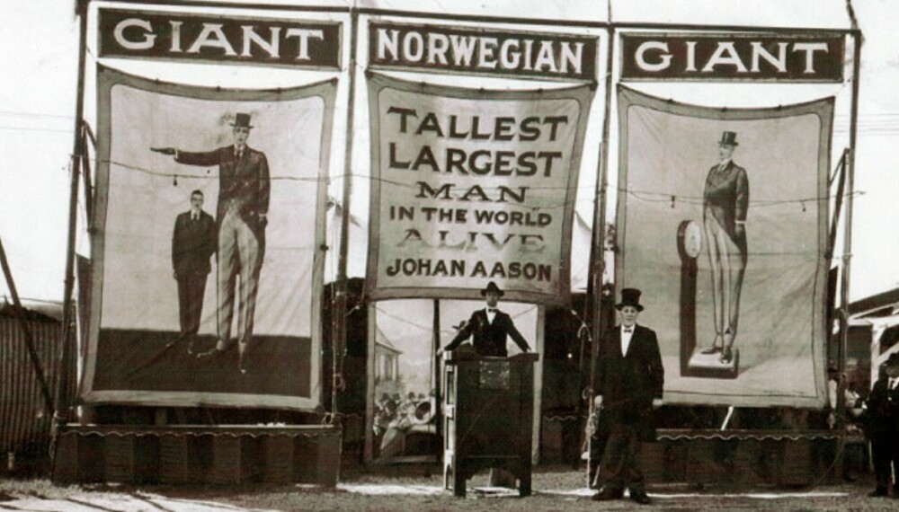 Intet sirkus uten en lang mann å vise fram. Dermed ble yrkesvalget enkelt for emigrantsønnen Johan Aasen.