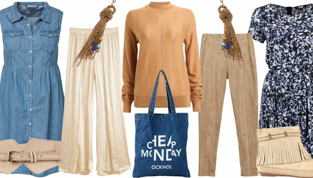 KUPP: Denimkjole fra Noicy May, kr 299. Belte fra H&M, kr 299. Bukse fra H&M, kr 199. Øredobber fra Zara, kr 179. Genser fra Never Denim/Bik Bok, kr 499. Veske fra Cheap Monday, kr 249. Bukse fra Zara, kr 399. Kjole fra Bik Bok, kr 299. Boots fra Nelly, kr 249. KUPP: Denimkjole fra Noicy May, kr 299. Belte fra H&M, kr 299. Bukse fra H&M, kr 199. Øredobber fra Zara, kr 179. Genser fra Never Denim/Bik Bok, kr 499. Veske fra Cheap Monday, kr 249. Bukse fra Zara, kr 399. Kjole fra Bik Bok, kr 299. Boots fra Nelly, kr 249.