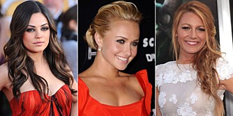 KOPIER KJENDISFRISYRENE: De vakre frisyrene til Mila Kunis, Hayden Panettiere og Blake Lively kan du lett kopiere!