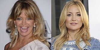 KJENT LIKHET: At Goldie Hawn og datteren Kate Hudson er ekstremt like er en kjent sak, men vil huden deres også eldes på samme måte?
