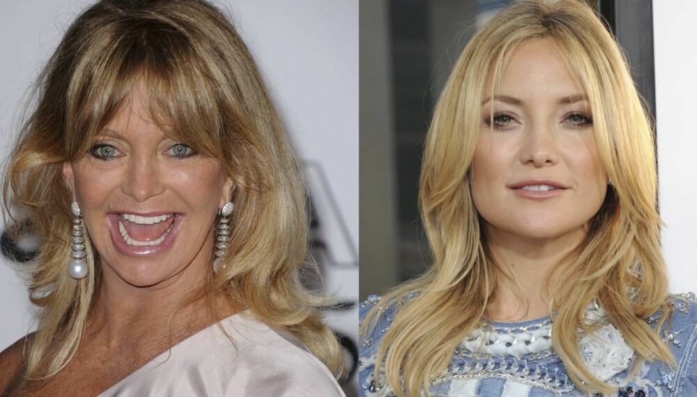 KJENT LIKHET: At Goldie Hawn og datteren Kate Hudson er ekstremt like er en kjent sak, men vil huden deres også eldes på samme måte?