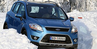 FORD KUGA: Morsom, og et trygt kjøp. FOTO: Terje Bjørnsen