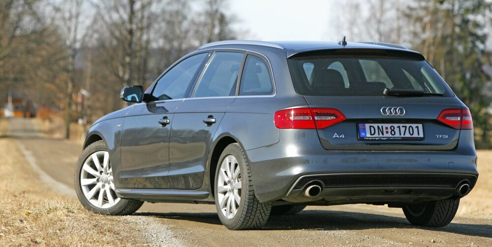 FACELIFT 2012: Audi A4 Avant med 1,8 TFSI er blant de mest imponerende bensinmotorene vi har kjørt.