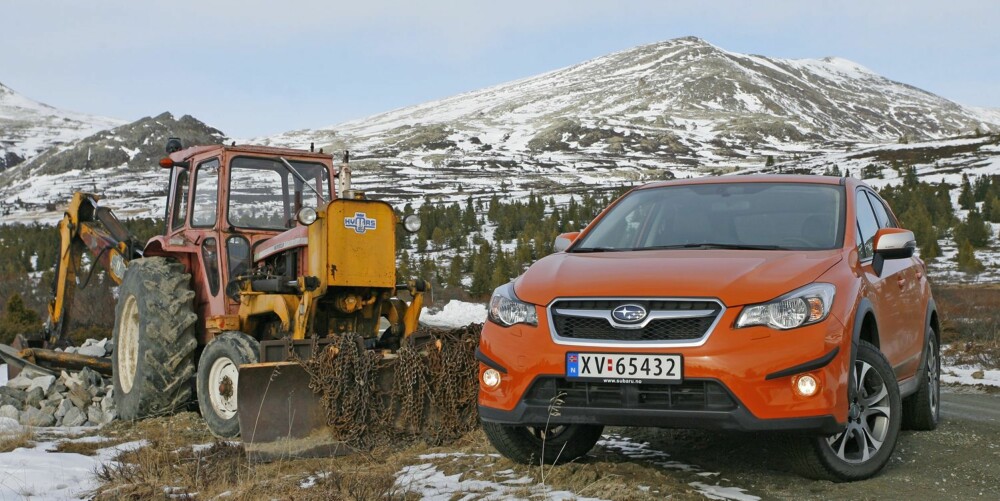 SUV: Subaru XV viser at permanent firehjulstrekk ikke må bety høyt forbruk. FOTO: Petter Handeland