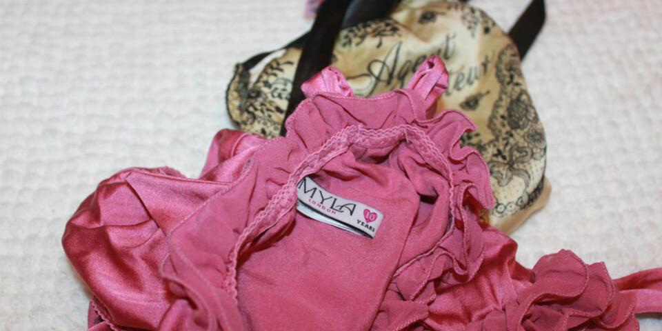 DET LILLE UNDER: Delikat og dyrt undertøy skal ikke vaskes i maskin.