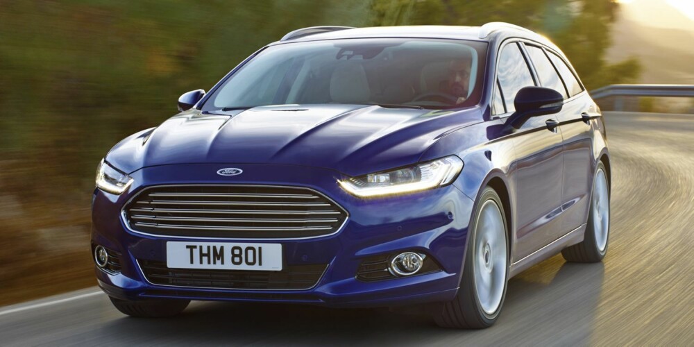 PRIS MONDEO: Mondeo stasjonsvogn med 1,6-liters TDCi-diesel på 115 hk og utstyrsnivå Titanium, vil koste fra 328 000 kroner. FOTO: Ford PRIS MONDEO: Mondeo stasjonsvogn med 1,6-liters TDCi-diesel på 115 hk og utstyrsnivå Titanium, vil koste fra 328 000 kroner. FOTO: Ford