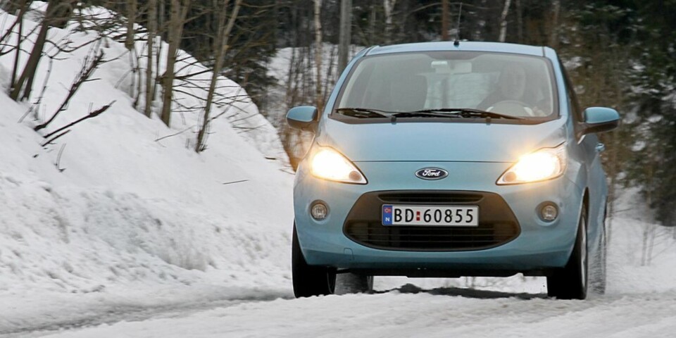 SVAK: Ford Ka derimot, scorer svakt i testen.