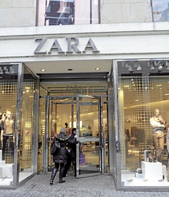 MER UTVALG: Zara i København har et større utvalg enn  butikken i Oslo.