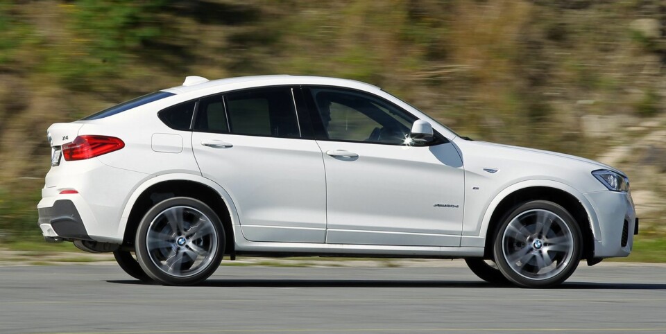 GÅR BRA: Med den 560 Newtonmeter sterke trelitersdieselen setter fart på X4, som klarer 0-100 km/t på syv sekunder.