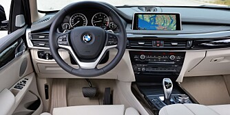 X5: Førermiljøet i nye X5. FOTO: BMW