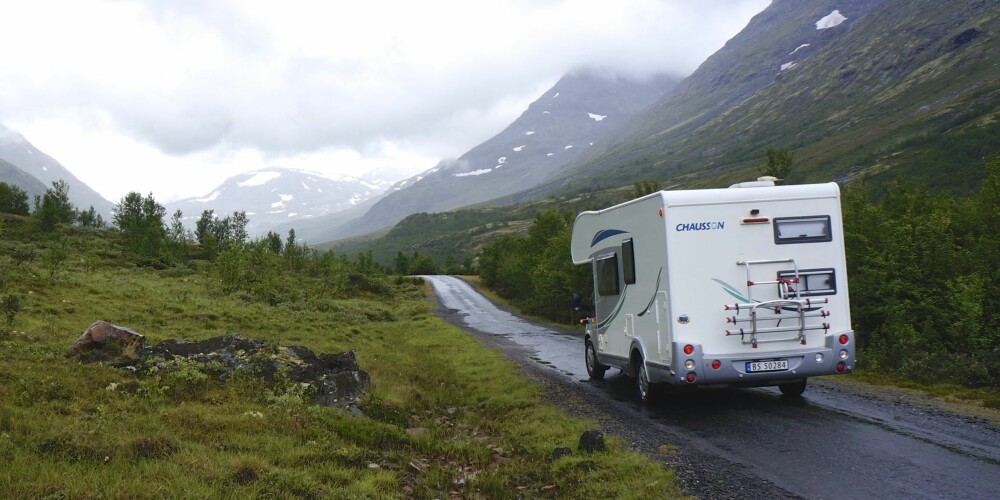 PÅ FARTA: De fleste bobilister er mye på farta, og fricamping er populært. FOTO: Geir Svardal