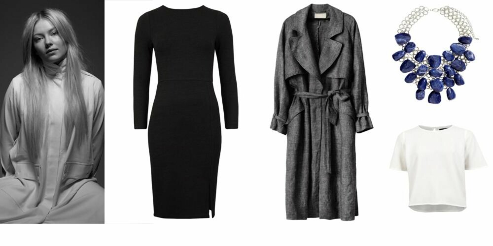 STJEL STILEN: Kjole fra Bik Bok, kr 299. Kåpe fra H&M, kr 790. Smykke fra H&M, kr 240. Hvitt topp fra Bik Bok, kr 249. STJEL STILEN: Kjole fra Bik Bok, kr 299. Kåpe fra H&M, kr 790. Smykke fra H&M, kr 240. Hvitt topp fra Bik Bok, kr 249.
