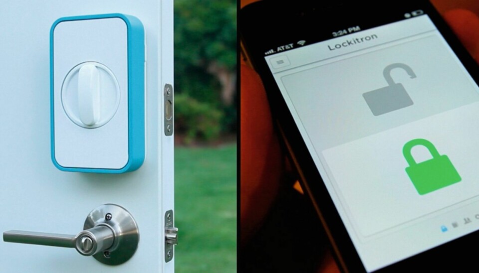 LOCKITRON: Her kan du blant annet sende en elektronisk nøkkel til vaskehjelpens telefon.