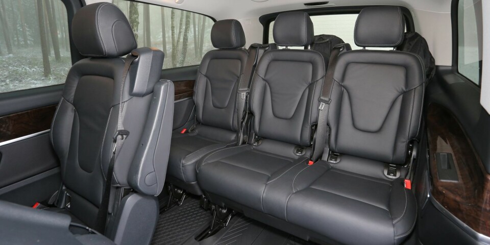 Topp komfort: Også på bakerste seterad har passasjerene det fint.