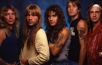 FAVORITTER: - Jeg elsker å fotografere Iron Maiden, sier Ross Halfin. Her er bandet i 1985.