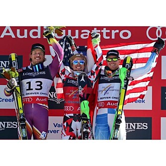 GULLGUTT TOK SØLV: Kjetil Jansrud tok sølvet i kombinasjonen i alpin-VM i USA i går. Marcus Hirscher vant, Ted Ligety tok bronsen. 