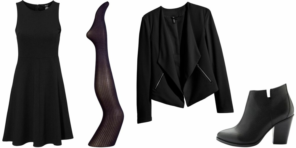 UT PÅ BYEN: En kjole, blazer og et par høye hæler er et perfekt lørdagsantrekk!