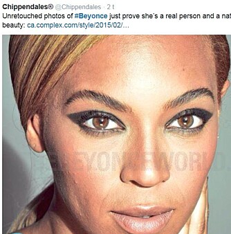 URETUSJERT: Det som skal være bilder en uretusjert Beyoncé deles i rekordfart på nettet.