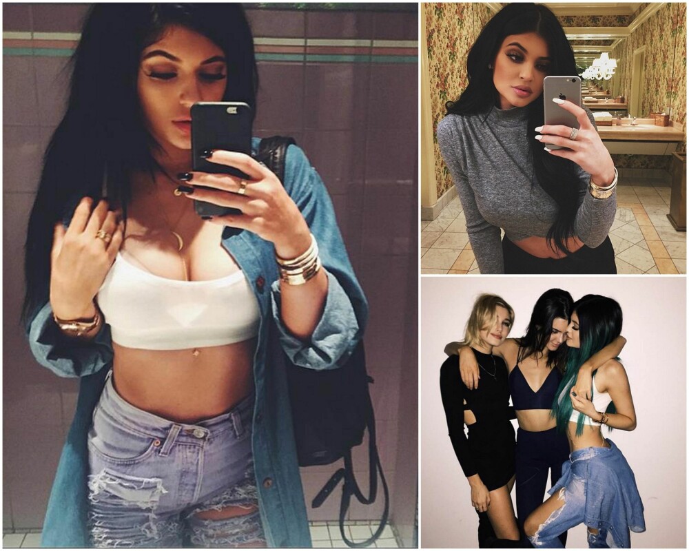 17 ÅR?: Kylie Jenner blir forgudet for sine tydelig fylte lepper, og seksualiserte bilder på Instagram og Tumblr. Men er dette egentlig ok for en 17-åring?