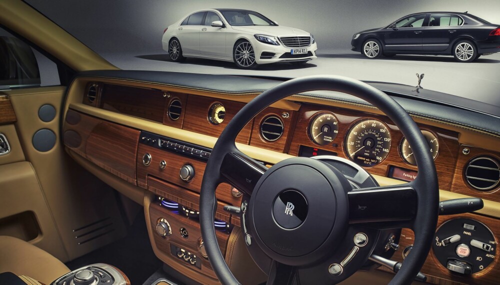LUKSUS: Hva er luksus for deg? Rolls-Royce Phantom, Mercedes S-klasse eller Skoda Superb? FOTO: Alex Howe