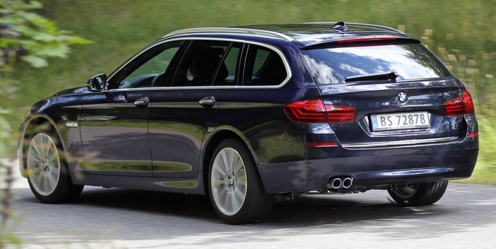 FORBRUK: BMW-en derimot oppnår et forbruk på 0,57 liter per mil i vår faste testrunde FOTO: Petter Handeland