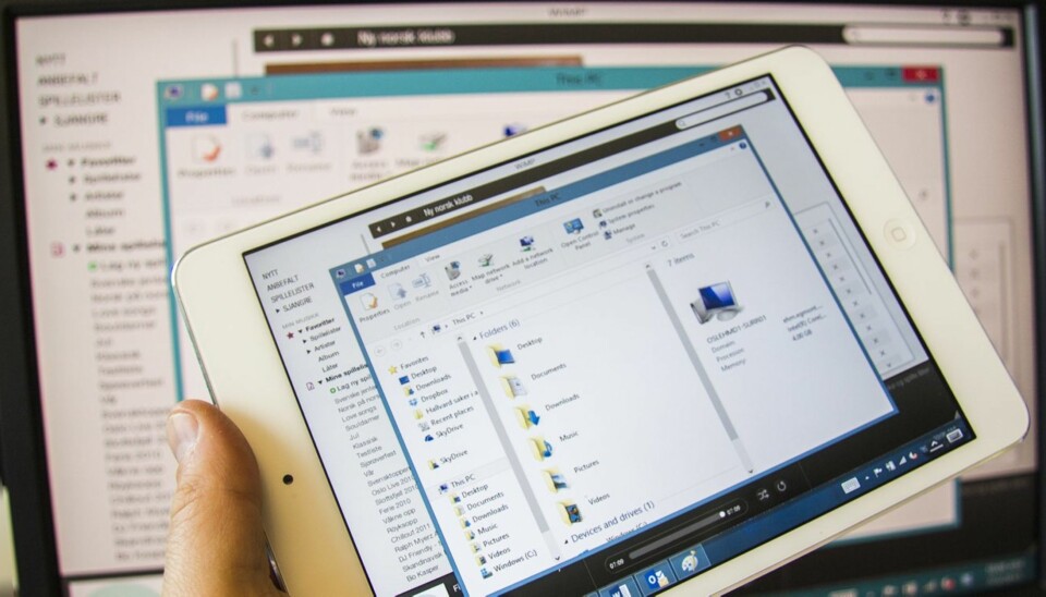 FJERNSTYR: Du kan fjernstyre PC-en din fra et nettbrett eller en mobil med en enkel app. Her er oppskriften.