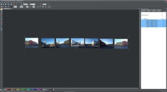 PANORAMA: Å lage panorama i Xara er enkelt. Bare merk bildene og bruk panorama-funksjonen.