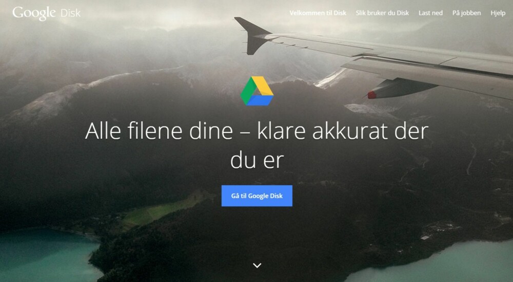 DRIVE: Disk er det norske navnet på Google Drive. Vi synes tjenesten etterhvert har blitt svært god.