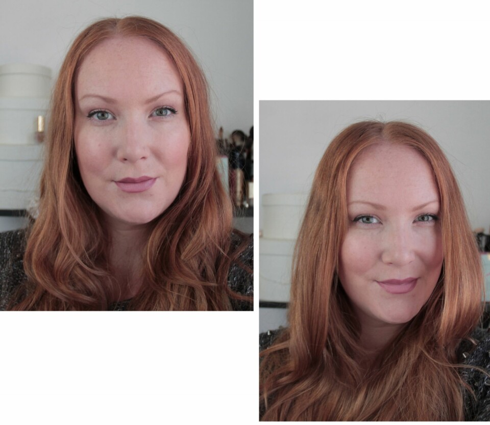 FØR/ETTER: Det fine med tørrsjampoer er at i motsetning til andre stylingprodukter som for eksempel glansspray, så blir det lite synlig at vi har fått en hjelpende hånd. Håret ser bare litt friskere ut, med mer spenst.