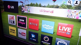 APPER: Smart TV-funksjonen på LG 47LA860W er god med et bra utvalg av programmer.