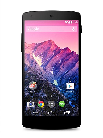 LETT: LG har gitt Nexus 5 et pent og stilrent design, samtidig som mobilen har blitt veldig lett med sine 130 gram.