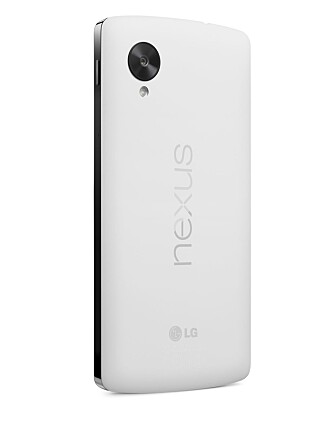 HVIT: LG Nexus 5 finnes også i hvitt, skjønt det gjelder kun bakdekslet.